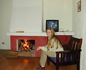 Hotel Casa del Rey fireplace
