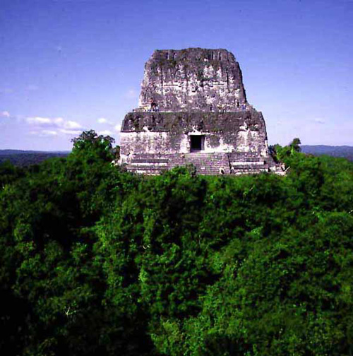 Aerial view of Tikal